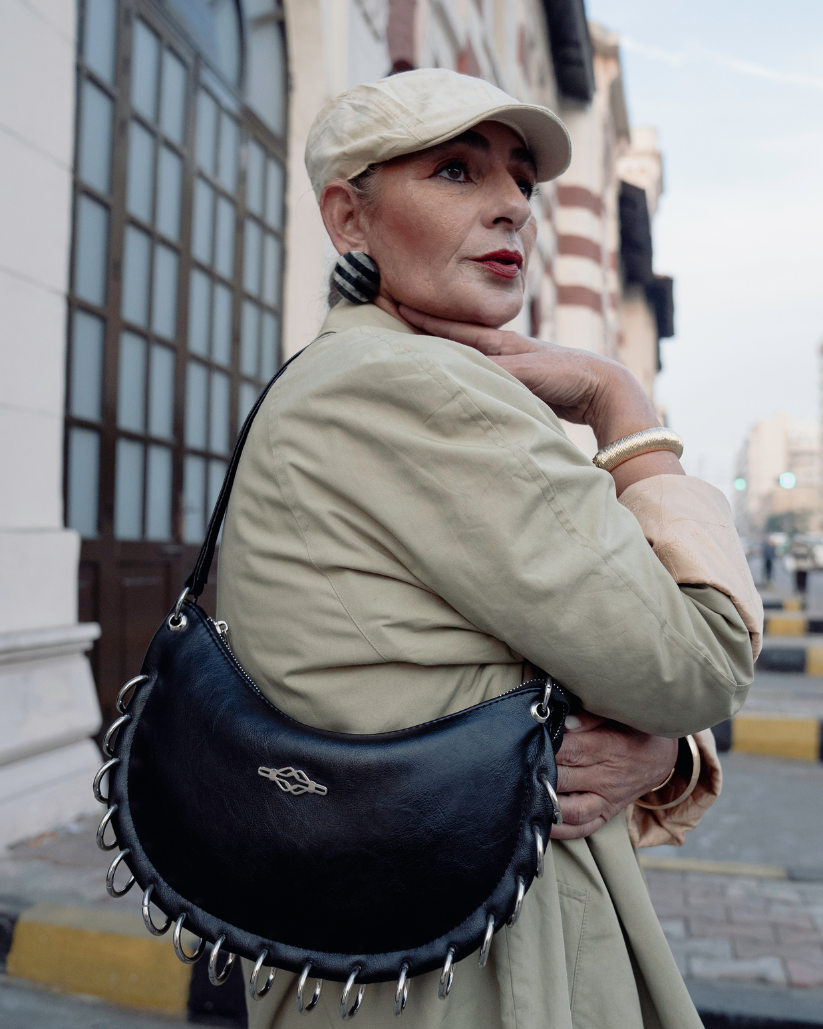 Sauvage Deux Chaînes Black Bag