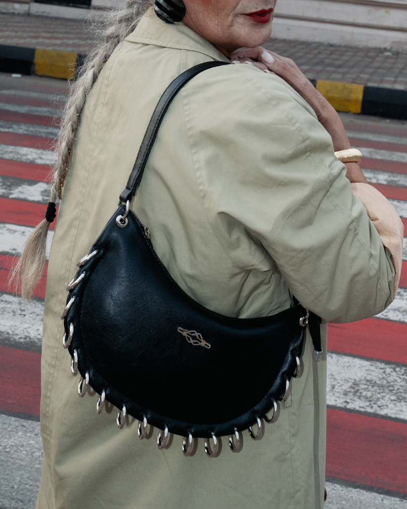 Sauvage Deux Chaînes Black Bag